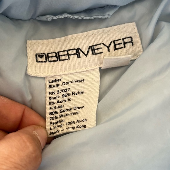 Vintage 1970s Obermeyer Women’s Dominique Powder Blue Goose Down Ski Jacket - Picture 4 of 11
